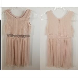 BCX Girl blush pink embelished dress size 8